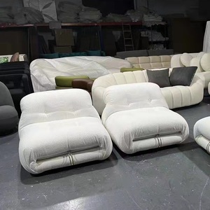 Thiết kế hiện đại phòng chờ ghế đồ nội thất mềm phòng khách đơn Sofa ghế cho khách sạn Bắc Âu phòng ngủ nhung nâu giọng ghế - Product Image 4