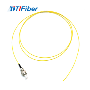 FC/UPC modo único Simplex 0,9mm bota corta 1m amarillo LSZH PVC fibra óptica Pigtail - Product Image 4