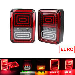 <strong>Tail</strong> <strong>Light</strong> Manufacture for <strong>Jeep</strong> <strong>Wrangler</strong> JK Univ 2024 Modified Square-shaped Fourth-generation Taillights - Product Image 2