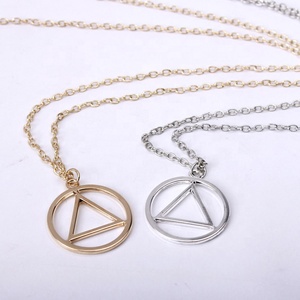 Collana con Ciondolo Geometrico Ispirato a <span class=keywords><strong>Eminem</strong></span> in Argento Sterling 925 Placcato Oro Rodio, Stile Personalizzato alla Moda, Catena da Uomo per Feste e Regali - Product Image 4