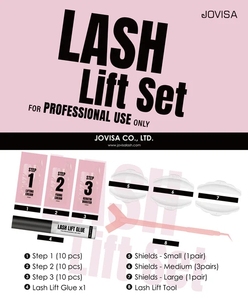 JOVISA Regional Partner Eyelash Lift <b>Kit</b> (Cream & Liquid) Keratin Infused Natural Curl <b>Lashes</b> Temporary Lasting Easy to Use - Product Image 4