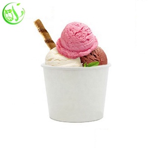 Vous chuang <span class=keywords><strong>Vanille</strong></span> crème glacée tasse avec couvercle en plastique papier - Product Image 2