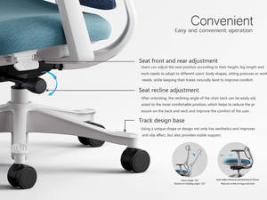 Sedia <span class=keywords><strong>da</strong></span> <span class=keywords><strong>Ufficio</strong></span> Gaming Reclinabile S3 dal Design Moderno con Rete Regolabile Ergonomica Poltrona Girevole - Product Image 2