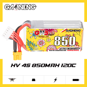 GNB 2S 3S 4S 5S 6S 8S 850mAh 120C FPV 드론 리포 고전압 배터리 XT30 XT60 플러그 포함 FPV 드론 키트 배터리 GNB - Product Image 4
