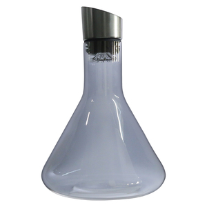<span class=keywords><strong>Carafe</strong></span> <span class=keywords><strong>à</strong></span> <span class=keywords><strong>vin</strong></span> conique <span class=keywords><strong>avec</strong></span> sculpture de montagne, anti-éclaboussures, aérateur intégré, fournie directement par l'usine - Product Image 1