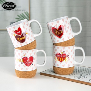<span class=keywords><strong>Tazza</strong></span> <span class=keywords><strong>Personalizzata</strong></span> all'Ingrosso 14 oz <span class=keywords><strong>per</strong></span> <span class=keywords><strong>San</strong></span> <span class=keywords><strong>Valentino</strong></span>, <span class=keywords><strong>Tazza</strong></span> in Ceramica Bianca Opaca con Base in Sughero e Coperchio, Regalo Promozionale - Product Image 1