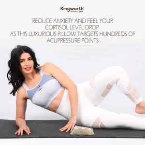 Kingworth Lin PP Coton 42 Point <span class=keywords><strong>de</strong></span> Massage Oreiller Acupression Guérisseur <span class=keywords><strong>de</strong></span> Cou Qui Soulage la Douleur Naturellement - Product Image 2