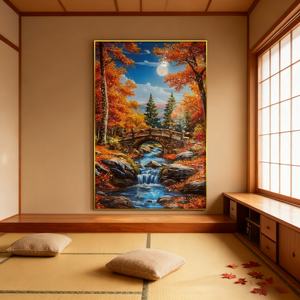 Arte Mural Abstracto Personalizado de Fábrica, Impresión Enmarcada para Sala de Estar, Decoración del Hogar, Pintura LED de Porcelana de Cristal - Product Image 3