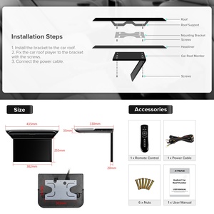 Xtrons จอสัมผัส15.6 "1920*1080 8K Android Car Monitor de coche ลำโพงในตัวอินพุต HD-MI ในรถยนต์เครื่องเล่นมัลติมีเดีย - Product Image 6