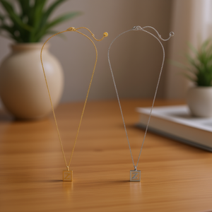 Collar con Colgante de Letra Z, Oro, Plata, Acero Inoxidable, Minimalista, Unisex, Cadena de Serpiente, para Uso Diario - Product Image 2