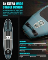 P.F. Planche de surf Longboard 11 'gonflable avec accessoires, offre spéciale