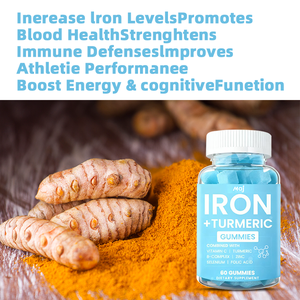 Gomitas de <span class=keywords><strong>Hierro</strong></span> de Marca Privada OEM, Vitamina C, Cúrcuma, Folato, Complejo de Vitamina B, <span class=keywords><strong>Suplemento</strong></span> de <span class=keywords><strong>Hierro</strong></span> para Mujeres y Hombres, Vitaminas en Gomitas de <span class=keywords><strong>Hierro</strong></span> - Product Image 4
