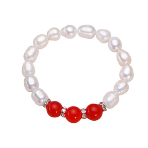Freshwater Pearl <b>Bracelet</b> for Women Bohemian Style Elegant <b>Elastic</b> Ring Design for Summer Wear Zhuji Fashionable <b>Bracelet</b> - Product Image 5