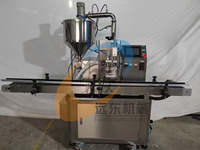 Machine de remplissage automatique à pompe à engrenages à tête unique pour liquides visqueux, crèmes, lotions, shampoings, contrôle PLC, haute précision