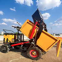 Camion à benne basculante électrique pratique à déchargement automatique Véhicule de transport de sable tricycle à moteur auto-pelle pour les chantiers de construction