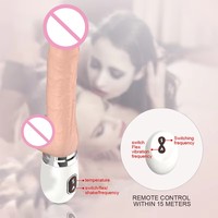 Automatisch beheizt 7 Schub 360 rotierende Silikon dildos 360 rotierende Vibrations modi Weiche Frauen Sex Maschine Vibrator Sex