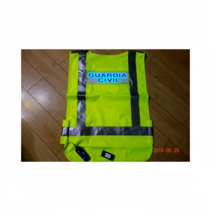 Gilet de sécurité lumineux EL pour patrouille et service nocturnes. Lumière EL active, la nuit ne tient pas compte du temps, mais votre sécurité est éclairée. Rechargeable - Product Image 2