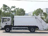 Camion compacteur à ordures diesel manuel Dongfeng 4x2 pour la gestion des déchets, avec composants essentiels : moteur, boîte de vitesses
