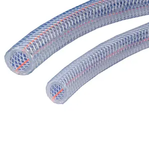 柔性8.5毫米10毫米13毫米15毫米19毫米25毫米聚氯乙烯增强软管纤维编织软管聚氯乙烯水花园软管