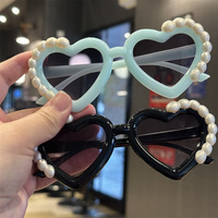 2025 vente en gros enfants lunettes de soleil pour enfants pêche coeur enfants mode lunettes de soleil enfants diamant enfants lunettes cadres Logo personnalisé