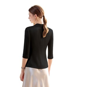 Women's Blazer Solid Color Polyester Worsted Breathable 3D Tailoring Spring Summer 2025 Professional Casual High End Suit Set - Product Image 5