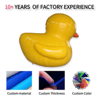 Modèle de dessin animé gonflable géant en PVC jaune de 20 pieds Personnages d'animaux Décoration d'événement Ballon gonflable publicitaire Canard gonflable