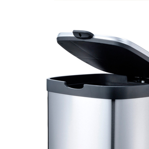 Cubo de <span class=keywords><strong>Basura</strong></span> con Pedal Warmiehomy de 50L, Acero Inoxidable, Cubos Interiores, Sellado Anti-Olores, Tapa de Cierre Silencioso para Uso <span class=keywords><strong>en</strong></span> Interiores, Cocina y Sala de Estar - Product Image 6