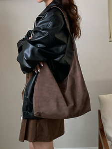 Sac à main en daim pour femme, style automne "Forest-Style", nouveau modèle, léger et minimaliste, style coréen, sac à bandoulière - Product Image 3