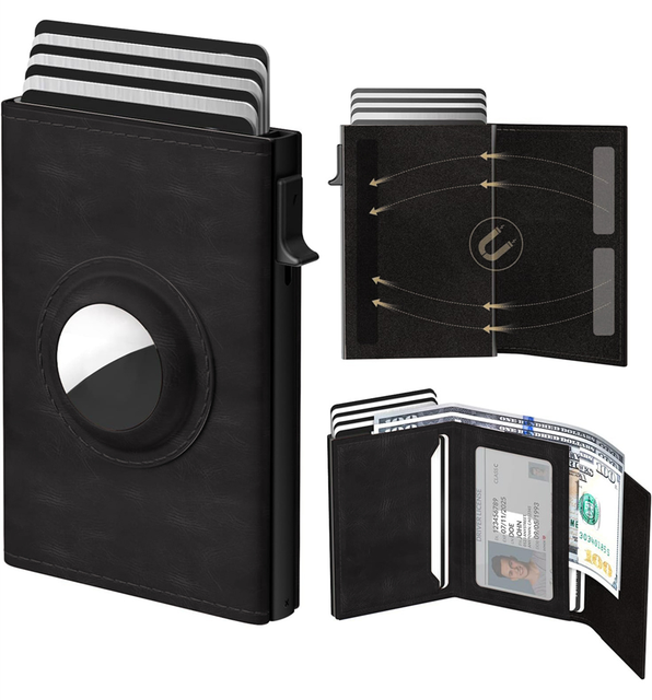 Rfid Slim Wallet with Gps tracker Pocket Multifunctional Sleek and Stylish Large Capacity Card Holder for Holding Cash and Cards