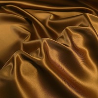 Hitam 100% sutra murbei 22 Momme sutra Satin Chameuse 114cm 44 "warna Solid pencelupan desain kustom pencetakan kain pewarna