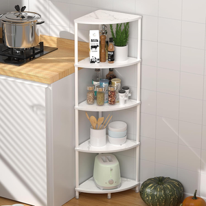 Étagère d'angle haute à 5 niveaux, organisateur peu encombrant pour salle de bain, <span class=keywords><strong>cuisine</strong></span> et salon - Product Image 5