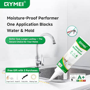 Sellador de silicona impermeable para baño, cocina, relleno de huecos, adhesivo antimoho, calafateo flexible para bordes de fregadero, juntas de azulejos - Product Image 2