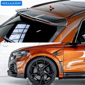 Adatto per <span class=keywords><strong>Audi</strong></span> <span class=keywords><strong>RS</strong></span> Q8 modificato mansoy kit spoiler per auto in fibra di carbonio labbro anteriore labbro posteriore ala superiore ala posteriore - Product Image 5