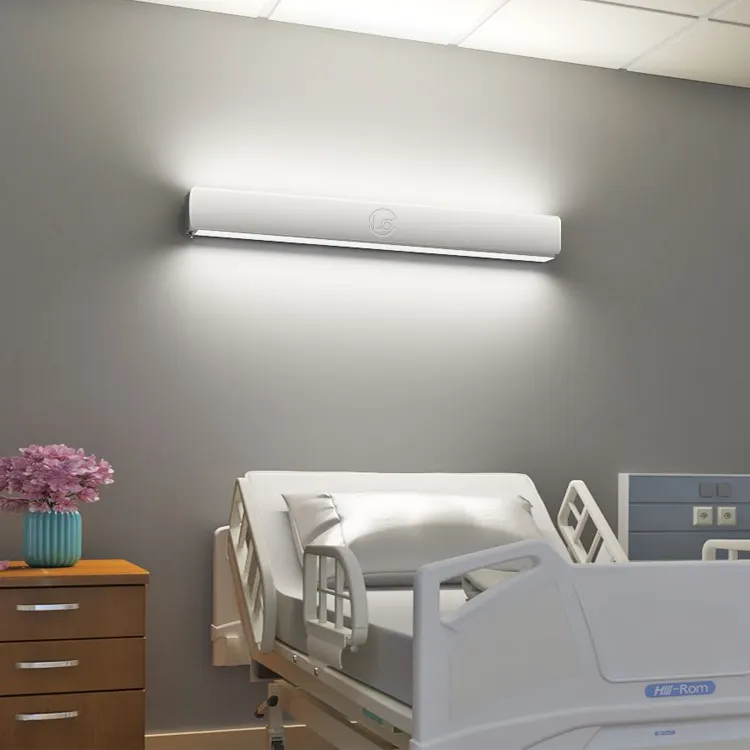 Iluminação médica luminária de parede para quartos de pacientes, lâmpada de parede para cama de hospital