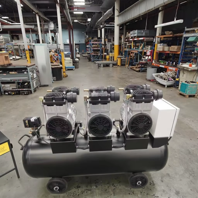 Electric Portable Piston Oil-Free Air Cooled AC Powered 220V/380V 180L Tank Industrial Use Pump Engine & Motor Air Compressor