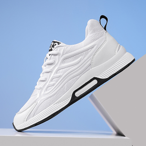 <span class=keywords><strong>Scarpe</strong></span> da Corsa Uomo 37-46, Sneakers Casual alla Moda con <span class=keywords><strong>Tacco</strong></span> Nascosto per Aumentare l'Altezza, Colore Bianco - Product Image 3