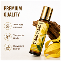Minyak Ylang-ylang Alami Murni; Menenangkan, Merilekskan, dan Membantu Mengatur Tekanan Darah; Cocok untuk Aromaterapi dan Perawatan Rambut.