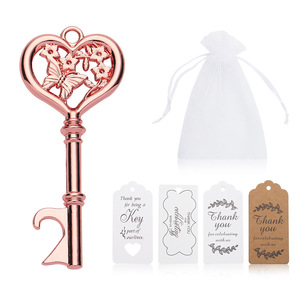 Llavero Abridor de Botellas con Forma de Mariposa, 7.5x3, Aleación de Zinc, Recuerdos para Bodas y Fiestas - Product Image 2