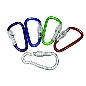 Alloy Carabiner 5x50mm Gourd Shape Spring Hook Outdoor <b>Safety</b> Buckle Connecting Ring <b>Keychain</b> - Product Image 1