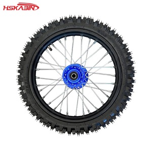 Off-road <b>motorcycle</b> 60/100-14 inch aluminum CNC hub core 80/100-12 inch front and rear <b>wheels</b> and tires - Product Image 4