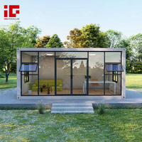 Maisons conteneurs préfabriquées démontables de 20 pieds et 40 pieds, maisons mobiles modulaires, mini-maisons préfabriquées, cabines de bureau pliables portables en Chine