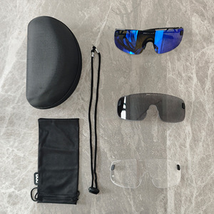 Lunettes de cyclisme Poc avec verres interchangeables miroir, semi-cerclées, pour le sport, multifonctionnelles, pour une utilisation en extérieur - Product Image 3