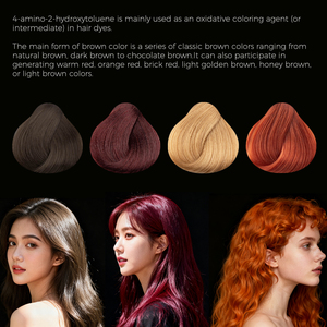Paoc 4-amino-2-hydroxytoluene Thuốc nhuộm tóc trung gian Brown Red <span class=keywords><strong>Orange</strong></span> Thuốc nhuộm tóc dầu gội nguyên liệu CAS.2835-95-2 - Product Image 4