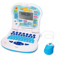 Juguetes Educativos Lucky Toys para Aprender Inglés, Computadora Portátil de Plástico con Pantalla LED Inteligente, Máquina de Aprendizaje para Niños
