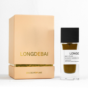 Luxury New Crimp Rectangle Empty <b>Perfume</b> Spray Bottle 30ml 50ml 100ml Clear Square Glass <b>Perfume</b> Bottle with Black Wooden Cap - Product Image 5