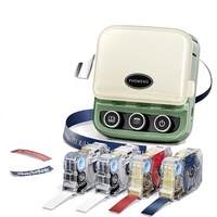 Imprimante à ruban Phomemo P15, texte/icônes personnalisés, mini machine à étiquettes portable avec 4 rubans pour emballages cadeaux