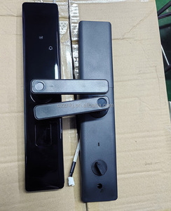 An ninh thông minh ngoài trời khóa wtih xử lý thiết lập màu đen vân tay điện tử nhôm lối vào phía trước cửa xử lý - Product Image 4