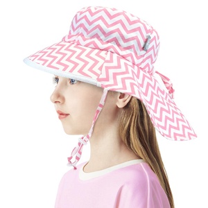 Chapeau pliable à Large bord pour enfants en bas âge, Protection solaire, casquette avec grand rabat de cou, seau personnalisé, pour bébé<span class=keywords><strong>s</strong></span> - Product Image 3