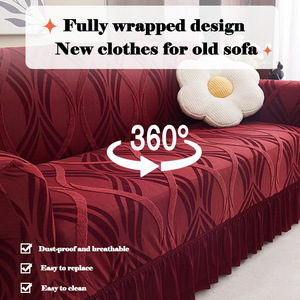 Nuova Fodera per <span class=keywords><strong>Divano</strong></span> Monopezzo con Doppio Bracciolo e Copertura Elastica Completa Rinforzata - Product Image 3