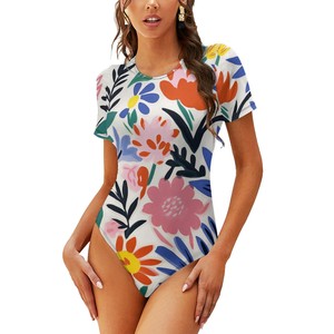 บอดี้สูทของผู้หญิงเสื้อผ้ายิมนาสติกสามารถปรับแต่งภาพได้ตามต้องการ - Product Image 6